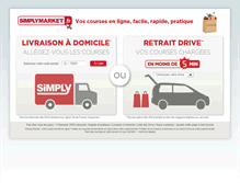 Tablet Screenshot of courses.simplymarket.fr